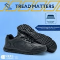 thumbnail image 2 of Shoes for Crews Galley II, Men's Slip Resistant Work Shoes, Water Resistant, Black, Size 7, 2 of 5