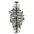 thumbnail image 3 of Meyda Tiffany 152135 Cyclone 9 Light 21" Wide Taper Candle Style Chandelier - Bronze, 3 of 5
