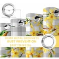 thumbnail image 4 of Spring Forsythia Flowers Blackout Curtains for Bedroom, Yellow Floral Hummingbird Gray Plaid Thermal Insulated Kitchen Drapes with Grommets, Light Blocking Window Treatment, 2 Panels 27.5" x 39", 4 of 7