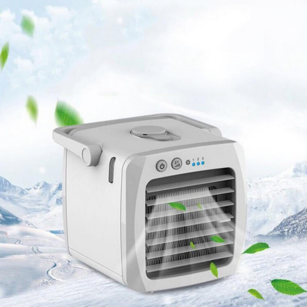 Personal Air Conditioner, Portable Air Cooler Fan with Handle, Rechargeable Personal Evaporative USB Air Cooler Fan with 3 Speeds 7 Colors, for Office/Dorm/Bedroom