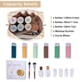 thumbnail image 3 of Cute Makeup Bag Travel Cosmetic Bag Organizer Toiletry Bag Make up Bags with Compartments Pouch Purse for Women & Men, Light Checkerboard, 3 of 7