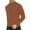 Brown, variant on Xysaqa Mens Quarter Zip Up Sweater Lightweight Slim Fitted Knit Pullover Sweaters Long Sleeve Mock Neck Sweater Khaki