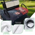 thumbnail image 5 of Golf Cart Seat Covers for 2 Seater,Navy Blue Red Butterfly Microfiber Cart Seat Towel Blanket,Stars Modern Abstract Art Absorbent Breathable Non Slip Bench Seats Protector for Golf Course 51"x31", 5 of 9