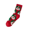 thumbnail image 2 of Chaussettes de Sol Imprimées de Noël pour Femmes, Chaussettes en Molleton Corail Peluche, 2 of 3