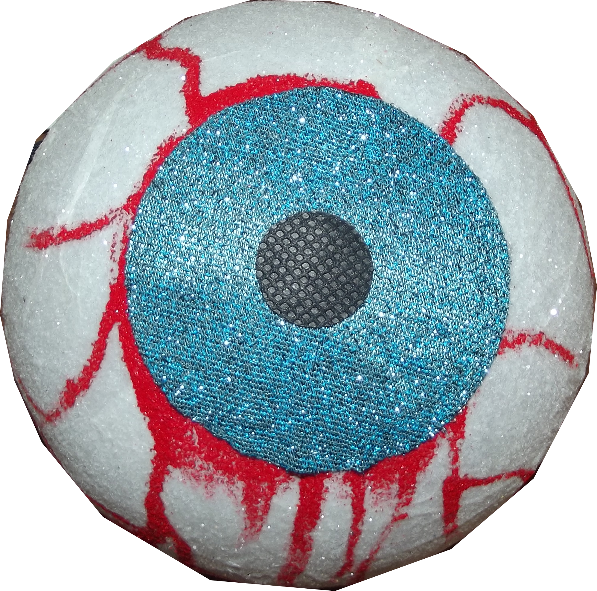 Multi Use Large Foam Glitter Eyeball Halloween Decoration and Accessory