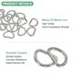 thumbnail image 2 of Uxcell 10-Pack Hebillas en D, 1 Pulgada Hebillas Metálicas en D No Soldadas para Bolsos/Delantales/Cinturones/Collares para Mascotas, Hardware de Anillo en D Semicircular [Gris Plateado], 2 of 6