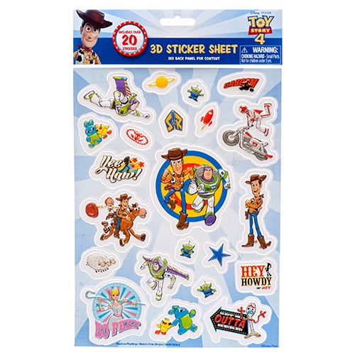 TOY STORY Stickers 2 Sheet Pack Disney Pixar Sandylion KIDS Craft Kit Activity 