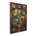thumbnail image 2 of 12x18 inch Canvas Painting Wall Decor Medieval Times Earth Map,Apartment,Living Room,Study,Man Cave Decor Poster Paintings Canvas,Enchanting Medieval Times Earth Map Retro Style Decor Prints, 2 of 6