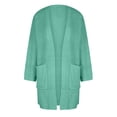 thumbnail image 5 of Lovskoo Cardigan Sweaters for Women Open Front Trendy Long Sleeve Coat Shirt Oversized Winter Outerwear Tops Green, 5 of 5