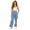 Z13-Sky Blue, variant on Hiking Pants Young Girl's Waterproof Comfortable Detachable Pants Elastic Waist Loose Fit Convertible with Drawstring & Pockets for All-Day