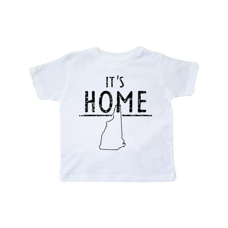 

Inktastic It s Home- New Hampshire State Outline Distressed Text Gift Toddler Boy or Toddler Girl T-Shirt