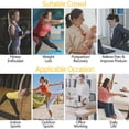 thumbnail image 4 of Qarigey Entrenador de cintura Corsé de entrenamiento Recortador de cuerpo Neopreno Elasticidad Conveniencia Suministros de fitness Type3 NO3, 4 of 6