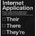 thumbnail image 2 of Internet App Troll Proper Usage Nerd Zip Up Hoodie Men's Women's Brisco Brands X, 2 of 6