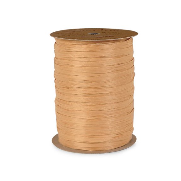 Pack Of 1, Solid Matte Gold Synthetic Raffia Ribbon 100 Yds Made in USA
