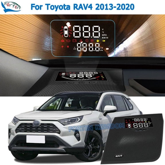 Car Electronic HUD Head Up Display Speedometer Projector For Toyota RAV4 2016-2019 Safe Driving Screen Airborne computer