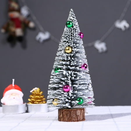 Whistler Christmas Craft Show Christmas Tree Mini Pine Tree With Wood Base DIY Crafts Home Table Top Decor ()