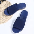 thumbnail image 5 of Domuza Orthopedic Sandals for Women Arch Support Flat Wedge Sandals Breathable Non Slip Slip on Orthopedic Slippers Comfortable 2026 Foam Shoes Dark Blue 7（EU-38）, 5 of 6