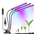 thumbnail image 2 of Luz de LED de tres lámparas 27W Regulable 5 niveles Lámpara de de planta Bombillas de luces, 2 of 9