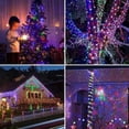 thumbnail image 4 of Serie Navideña Solar Luces Led Guirnalda 20 Metros 200 Leds, 8 modos de luz, carga mediante panel solar, cable de cobre impermeable, decoración para jardín, habitación, interior, exterior, navidad ecomlab  Navideña, 4 of 9