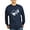 Navy, variant on - Guitar Hands II Long Sleeve Dark T Shirt - Long Sleeve Dark T-Shirt