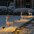 thumbnail image 3 of Cheapark Lighted Glittered Deer Decor - Strip Lights for Outdoor Patio, Pre-Lit Artificial Ornaments for Christmas Holiday, 3 of 6
