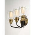 thumbnail image 2 of 26122CLBZAB Maxim Lighting Goblet-3 Light Bath Vanity-18 Inches wide by 9.5 inches high-Bronze/Antique Brass Finish, 2 of 5