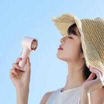 Needhep Mini Portable Fan,Quiet Room Fan, Electric Cooling Fan, Portable Small Fan, Foldable Fan for Travel (Pink)