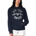 thumbnail image 4 of Women's G-III 4Her by Carl Banks Navy New York Yankees City Graphic Pullover Hoodie, 4 of 5