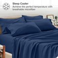 thumbnail image 3 of Bare Home Pillowcase Set - Premium 1800 Collection - Double Brushed - Ultra Soft - King Size, Dark Blue, 4 Count, 3 of 7