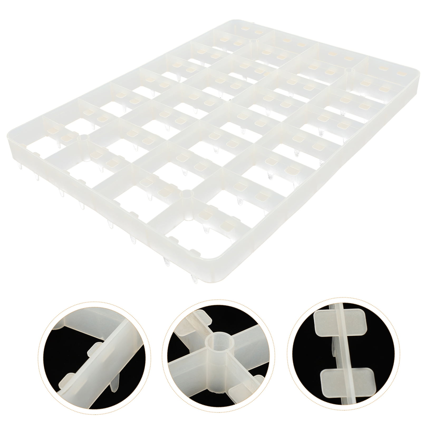 UPOUART Egg Incubator Tray Reusable White Plastic for Home and Travel