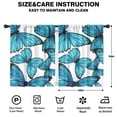 thumbnail image 2 of Blackout Kids Curtains,White Blue Butterfly Pattern Childrens Insulated Curtains Set Of 2,Bedroom Essentials,Toddler Room Decor 42"x54", 2 of 5