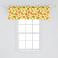 thumbnail image 2 of Ambesonne Pear Window Valance, Fresh Fruits Summer Organic, 54" X 18", Apricot Lime Green, 2 of 3