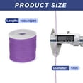 thumbnail image 2 of 1/16 Inch Polypropylene Rope Braided Ropes, 328ft Nylon Rope Light Purple Red, 2 of 6