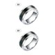 thumbnail image 2 of Anillo de temperatura Minnieouse Acero Plata 6# 2piezas, 2 of 6