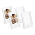 thumbnail image 1 of 4 Pcs Mini Picture Frames 3.8 x 2.7 Inch Photo Frame, Transparent, 1 of 7
