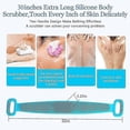 thumbnail image 3 of Back Scrubber For Shower,30inches And 35? Inches Two Size For Choosing Bath Body Brush Silicone Back Brush Extra Long Exfoliating Body Scrubber With, 3 of 5