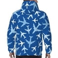 thumbnail image 6 of Bingfone Airplanes In The Sky Men'S Drawstring Hoodie Long Sleeve Pocket Sweatshirts-Xx-Large, 6 of 9