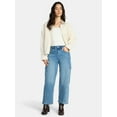 thumbnail image 4 of Madden NYC Women's Straight Leg Skater Jeans, 29" Inseam, Sizes 00-18, 4 of 5
