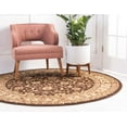 thumbnail image 3 of Rugs.com Aditi Collection Rug – 7' Round Brown Low Rug Perfect For Kitchens, Dining Rooms, 3 of 9