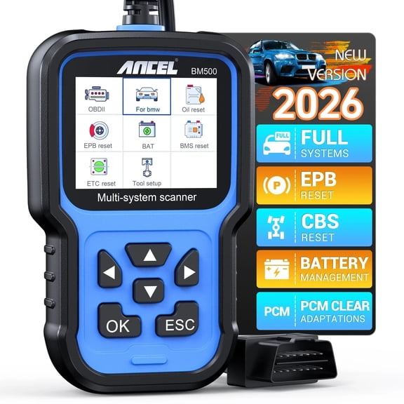 ANCEL OBD2 Scanner Fit for BMW Mini All System Car Diagnostic Tool ABS SRS ESP SAS OIL Reset