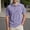 Purple, variant on CHENHANN Mens Polo Shirt Short Sleeve Button Down Corduroy T Shirt Loose Fit Blue Fashion Shirt for Man