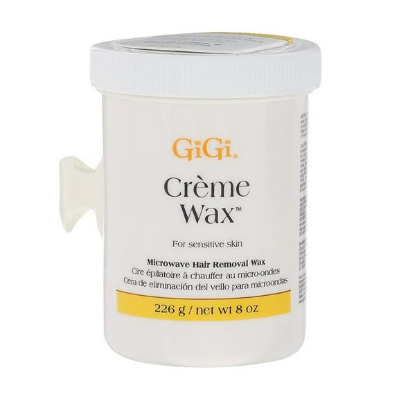 Gigi Cream Wax Sensitive Skin Microwave Hair Removal Wax, 8 Oz, 2 Pack