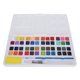 thumbnail image 2 of Juego de pintura de acuarela profesional, pigmento de acuarela portátil con esponja para bolígrafo (caja de plástico), 48 colores, 2 of 8