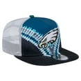 thumbnail image 3 of Men's New Era Midnight Green/Black Philadelphia Eagles Throwback Dye Golfer Snapback Hat, 3 of 6