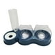 thumbnail image 1 of Cuencos dobles para gatos, juego de comederos y bebederos para mascotas, 3 en 1, inclinados 15 degree con dispensador de agua, comedero elevado para perros Azul oscuro, 1 of 8
