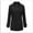 Black Mens Trench Coats, variant on Mens Pea Coats for Winter Wool Solid Color Woolen Cloth Button Lapel Overcoat Jacket
