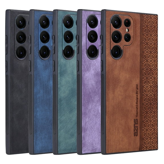 For Samsung Galaxy S23 Luxury PU Leather Shockproof Slim Busines Case Cover Protective Shell