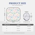 thumbnail image 3 of Bingfone Colorful Butterfly Windshield Sun Shade 2-Piece Foldable Car Front Window Sunshade for Most Sedans SUV Truck-Small, 3 of 6