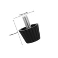 thumbnail image 2 of HAMPPLIES 20Ud Patas Ajustables Para Muebles En Goma Con Tornillo Protección Antideslizante Y Reducción De Ruido, 2 of 5