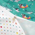 thumbnail image 4 of meiyoeat Surf Coastal Shark Twin Duvet Cover for Kids Boys Girls, Beach Holiday Animal Twin Bedding, Teal , Polkadot Reversible, 2pcs, 1 Duvet Cover and 1 Pillowcase, 4 of 6